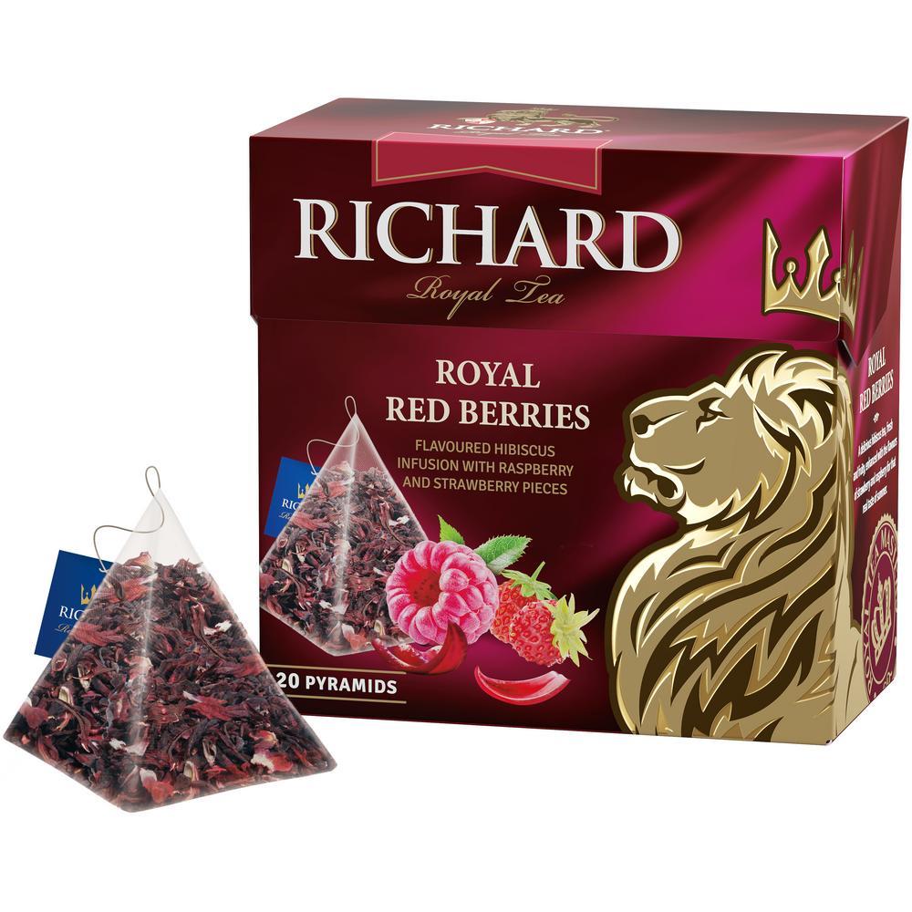 Trà Thảo Mộc Trái Cây Túi Lọc Thượng Hạng Hiệu Richard Hương Mâm Xôi Và Dâu Tây – Tea Richard Royal Red Berries