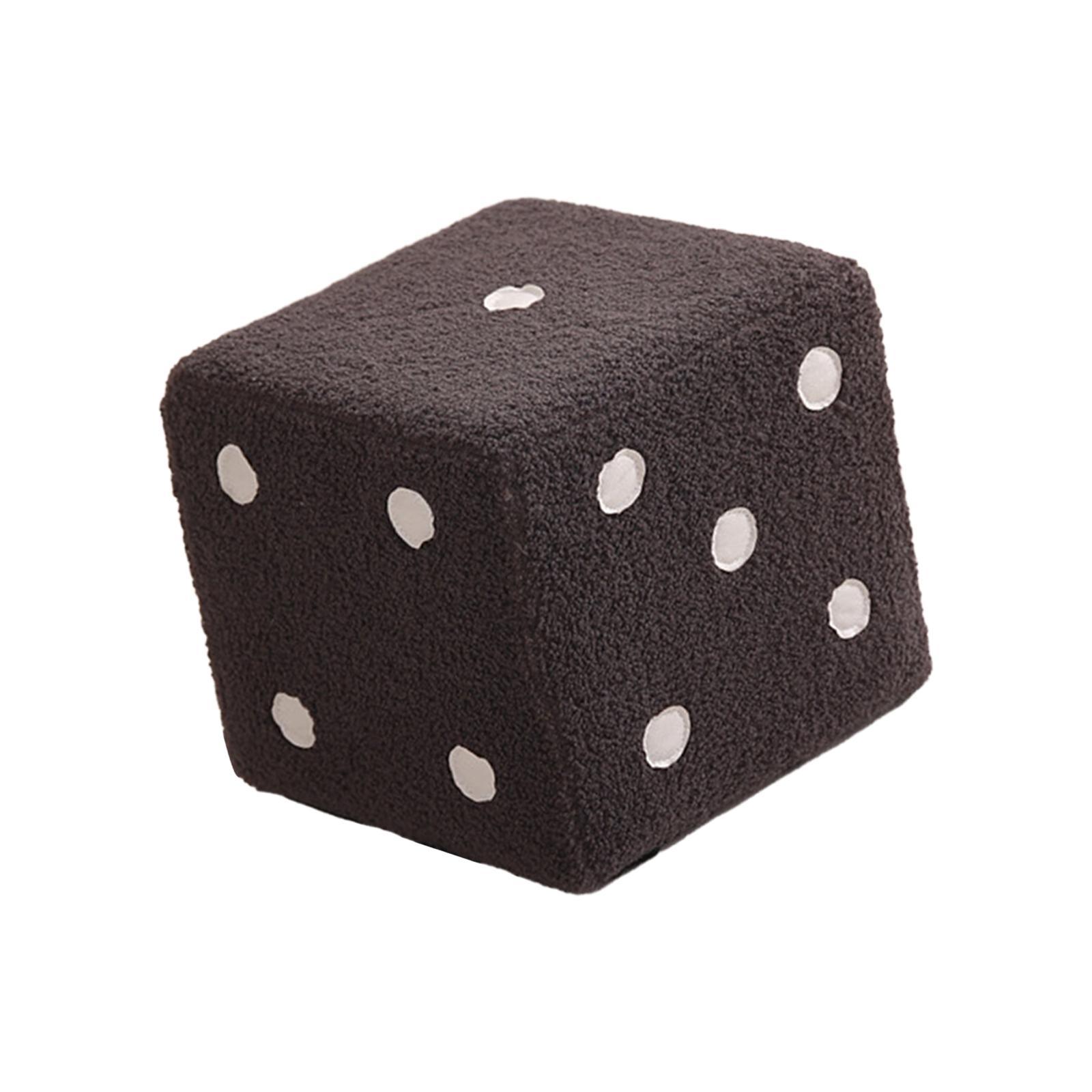 Dice Cube Ottoman Dice Cubic Foot Stool for Couch Bedside Playroom