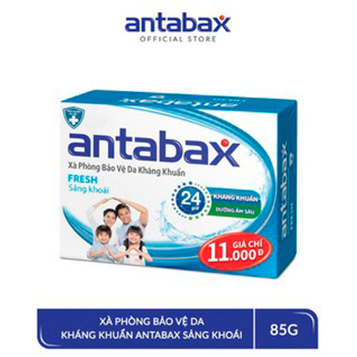 Xà bông cục Antabax Bảo Vệ da Kháng Khuẩn Fresh Sảng Khoái 85g