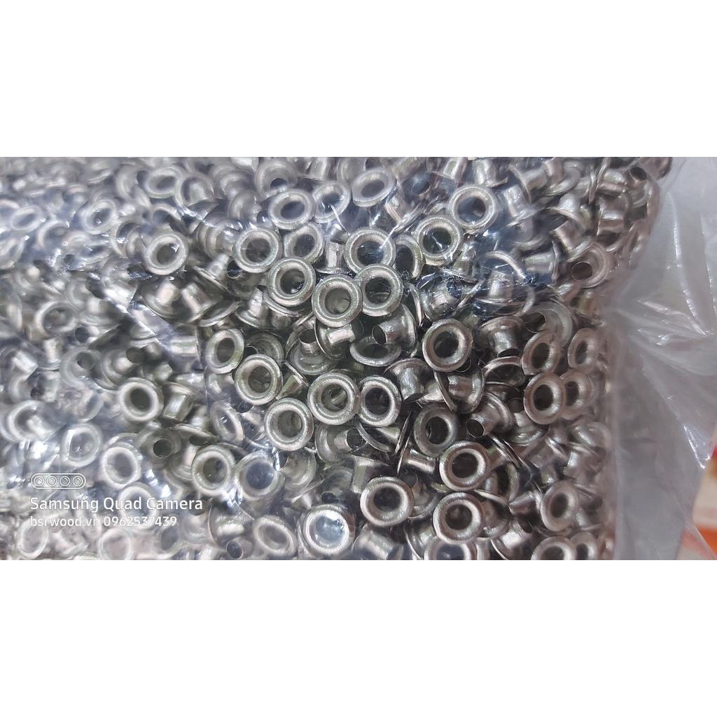 Khoen ore 3mm Khuy mắt cáo đóng bạt, bấm bạt, bấm túi giấy Bằng sắt xi Túi 100 cái