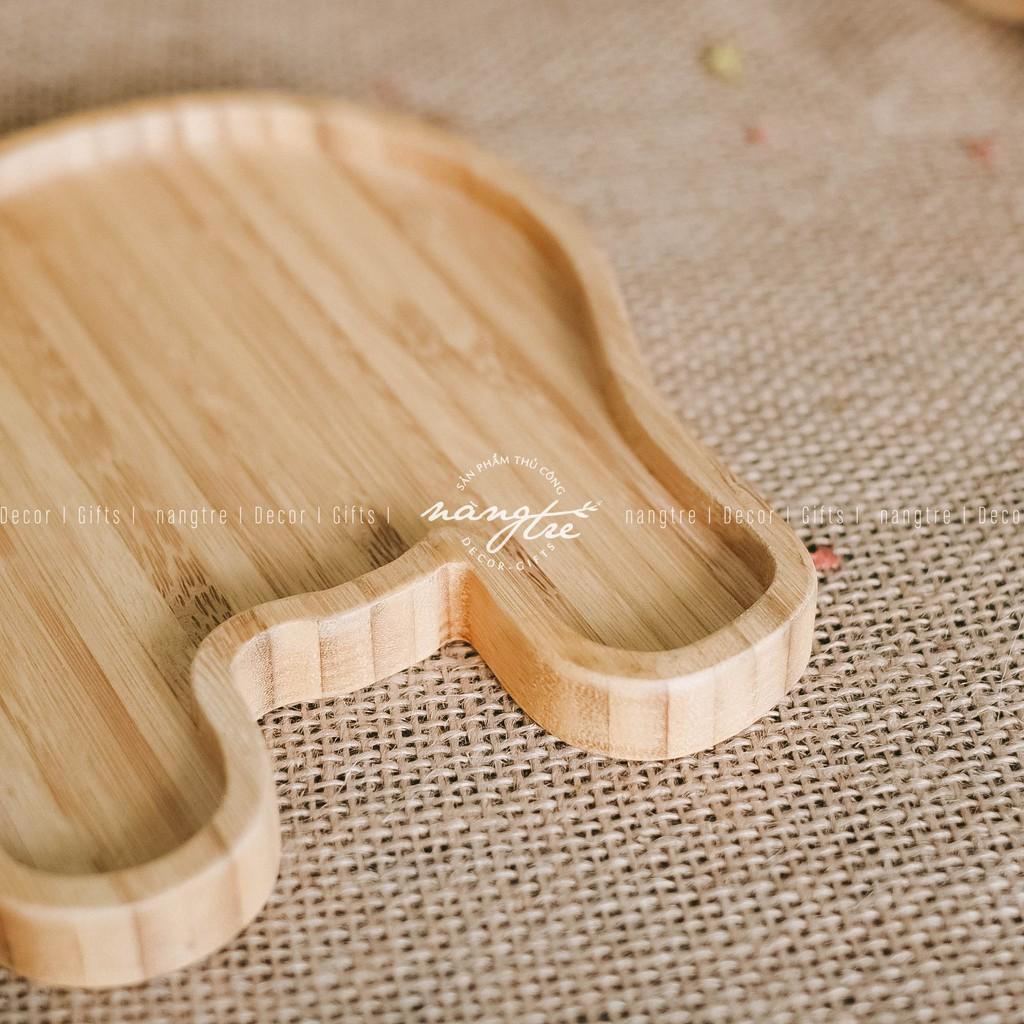 Khay gỗ tre hình con voi cho bé - Khay gỗ tre