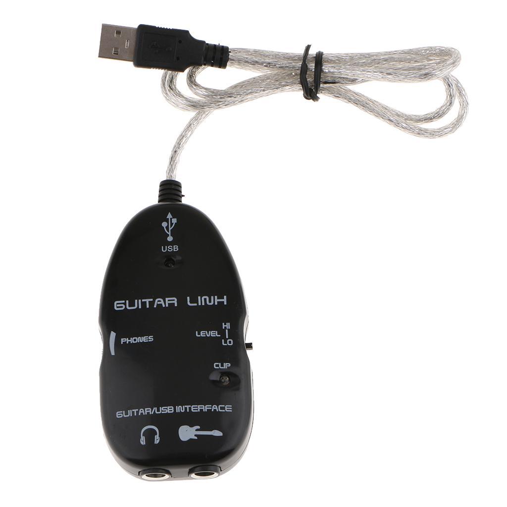 USB Guitar Cable to PC USB Recording Computer Recording Cable for PC