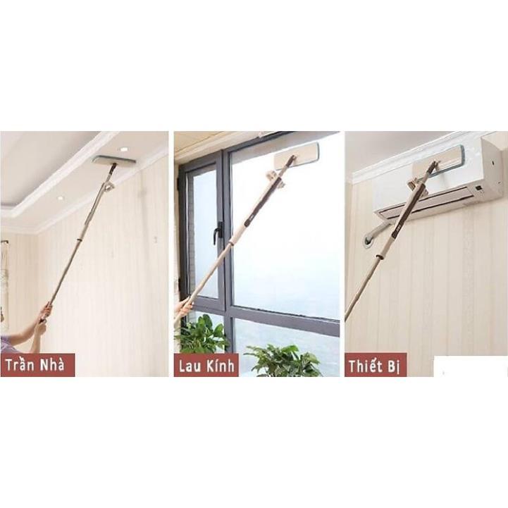 Cây lau nhà tự vắt phẳng thông minh xoay 360 độ