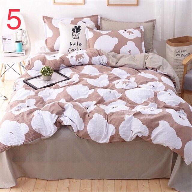 Bộ chăn ga gối đệm chất đũi giá siêu rẻ