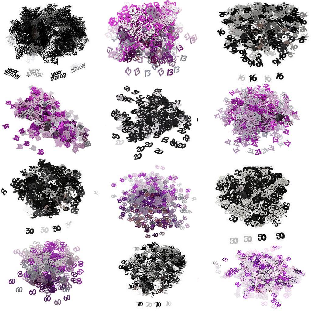 4xBirthday Celebration Confetti Party Decor Scatter Sprinkles Happy Birthday