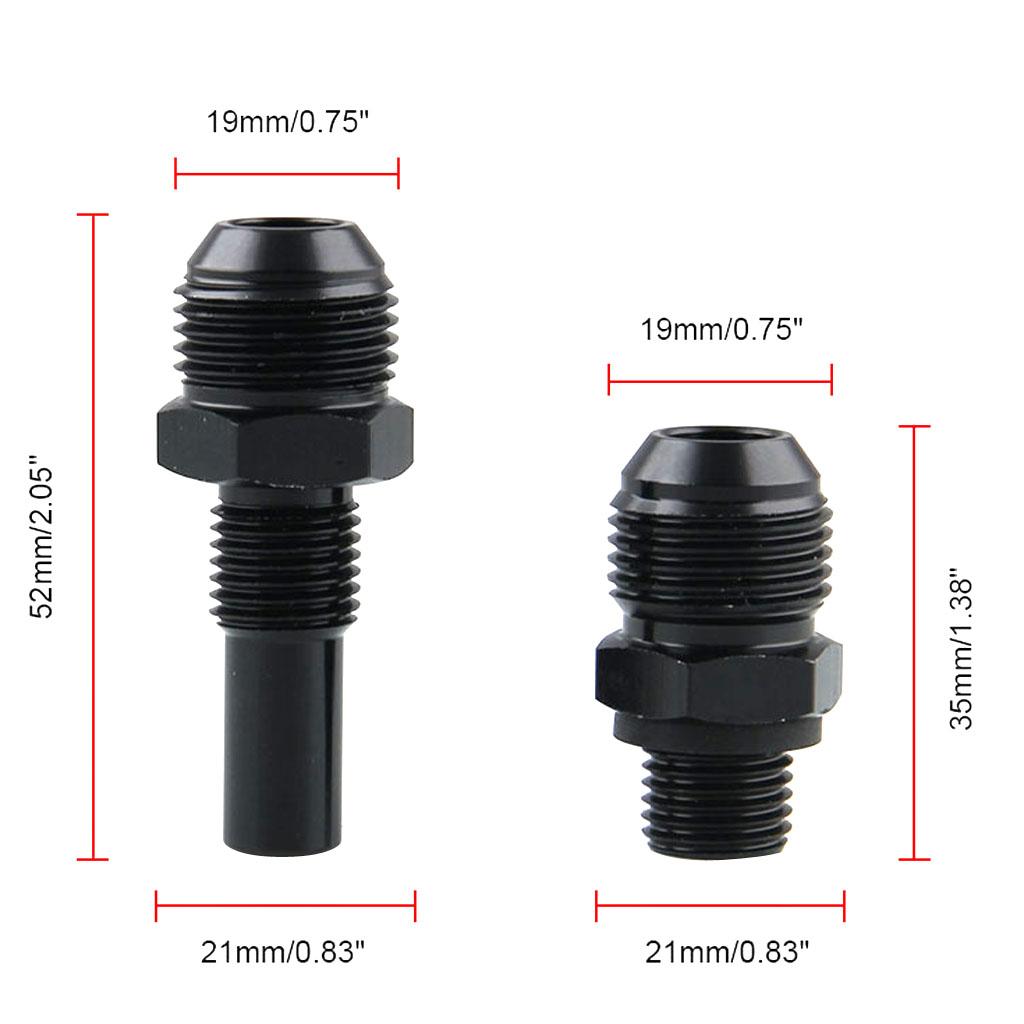 Easy Install 2 Oil Cooler Adapter for  8AN 1/4NPS 4L80E Transmission