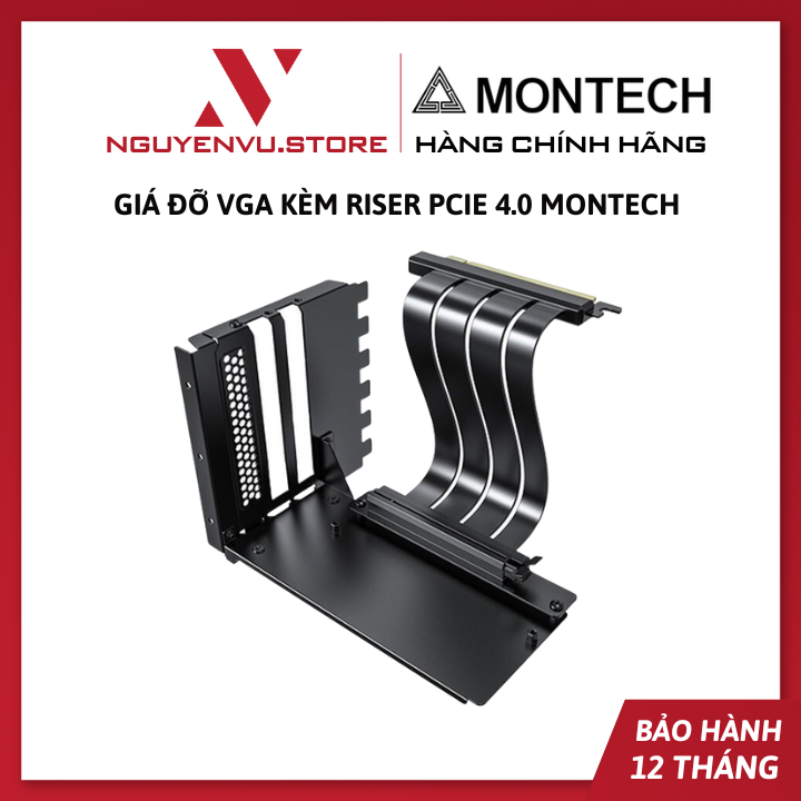 Giá Đỡ VGA Kèm Riser PCIe 4.0 MONTECH - Hàng Chính Hãng