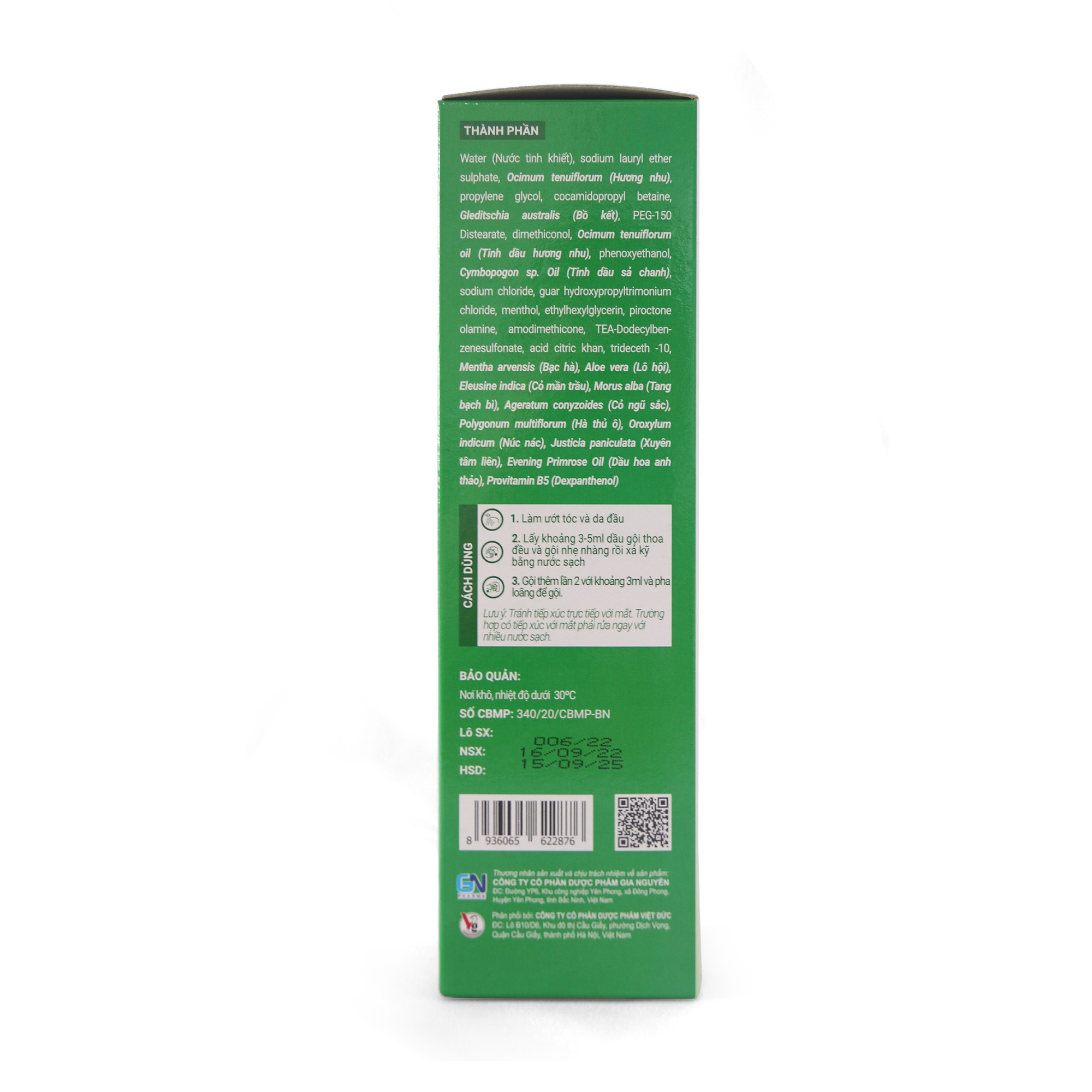 DẦU GỘI DƯỢC LIỆU SẠCH GÀU, HẾT NGỨA JASUNNY - Chai 220ml