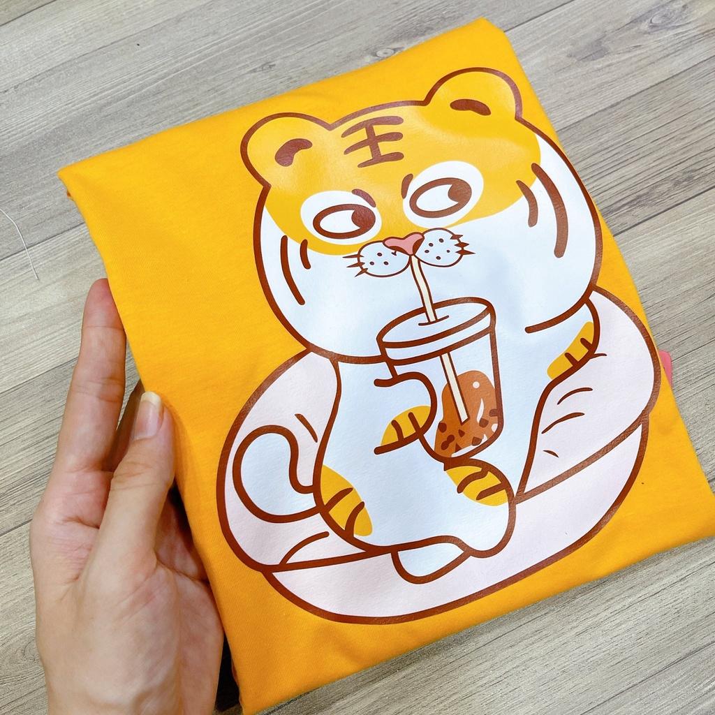 Áo Thun Tay Ngắn Unisex Đủ Size M L XL - CỌP UỐNG TRÀ SỮA
