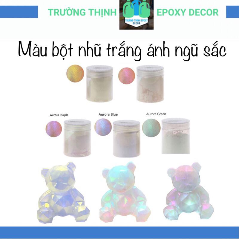 Hũ 50ml Màu Bột Nhũ Ánh Ngũ Sắc Pha Sơn Xe, Màu Pha Resin - Trường Thịnh Sài Gòn