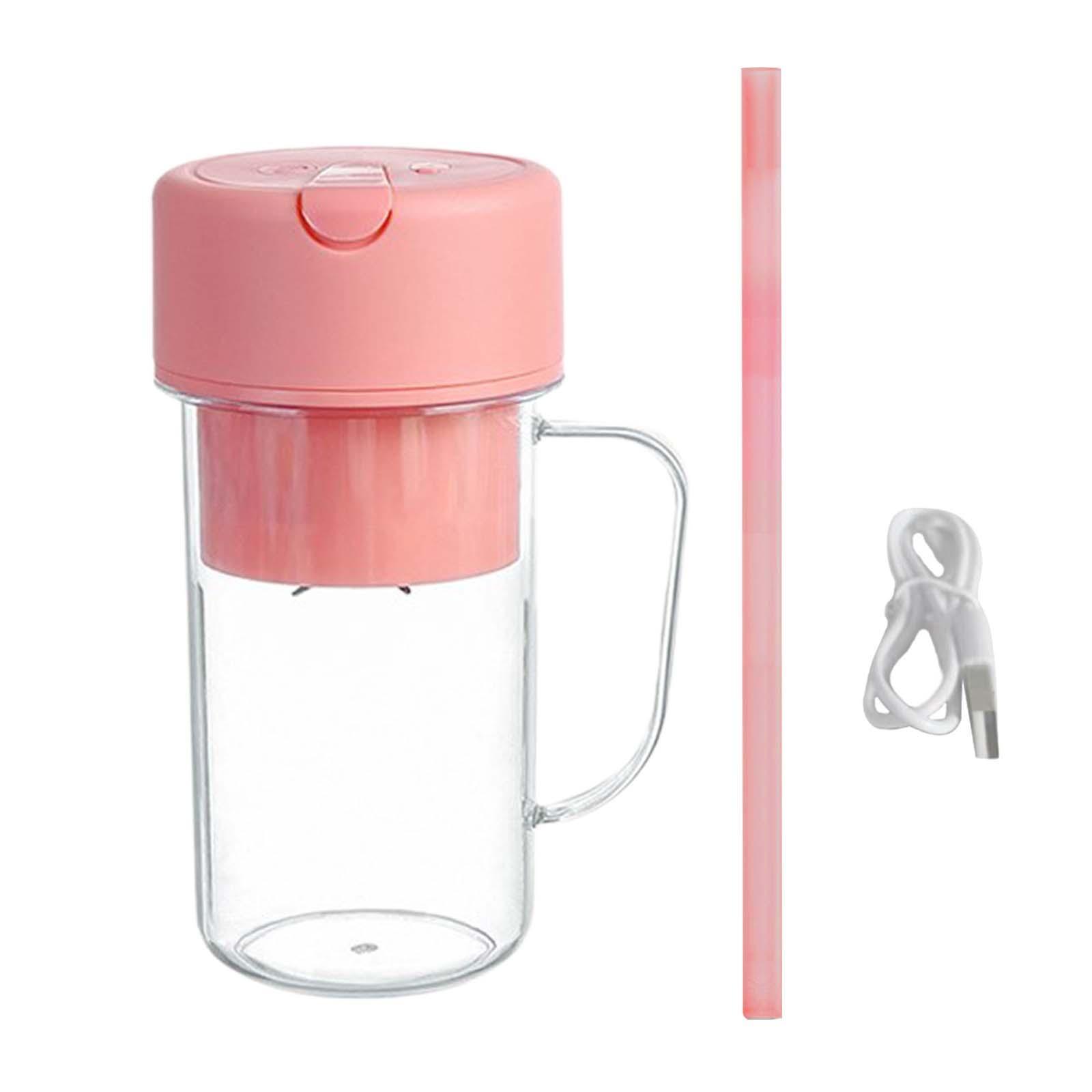 Small Electric Juicer Cup 14oz Fresh Juice Blender for Picnic Sports Camping