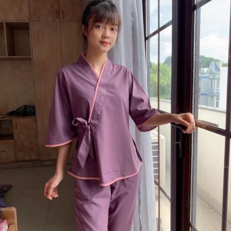 Thời Trang Đi Chùa đồ Phật tử mẫu xéo nơ