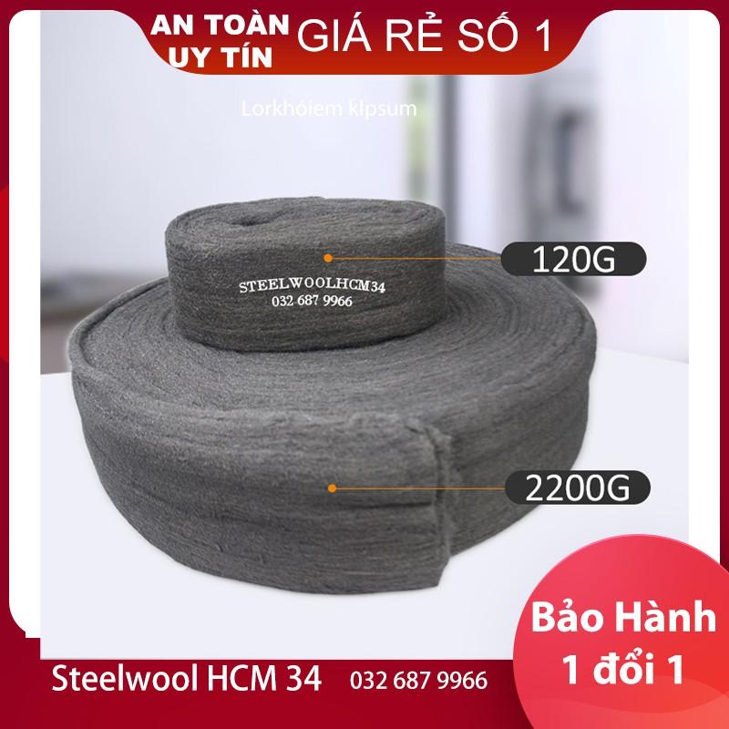 Bùi nhùi thép cuộn 6 Mét +Tặng kèm dây quay