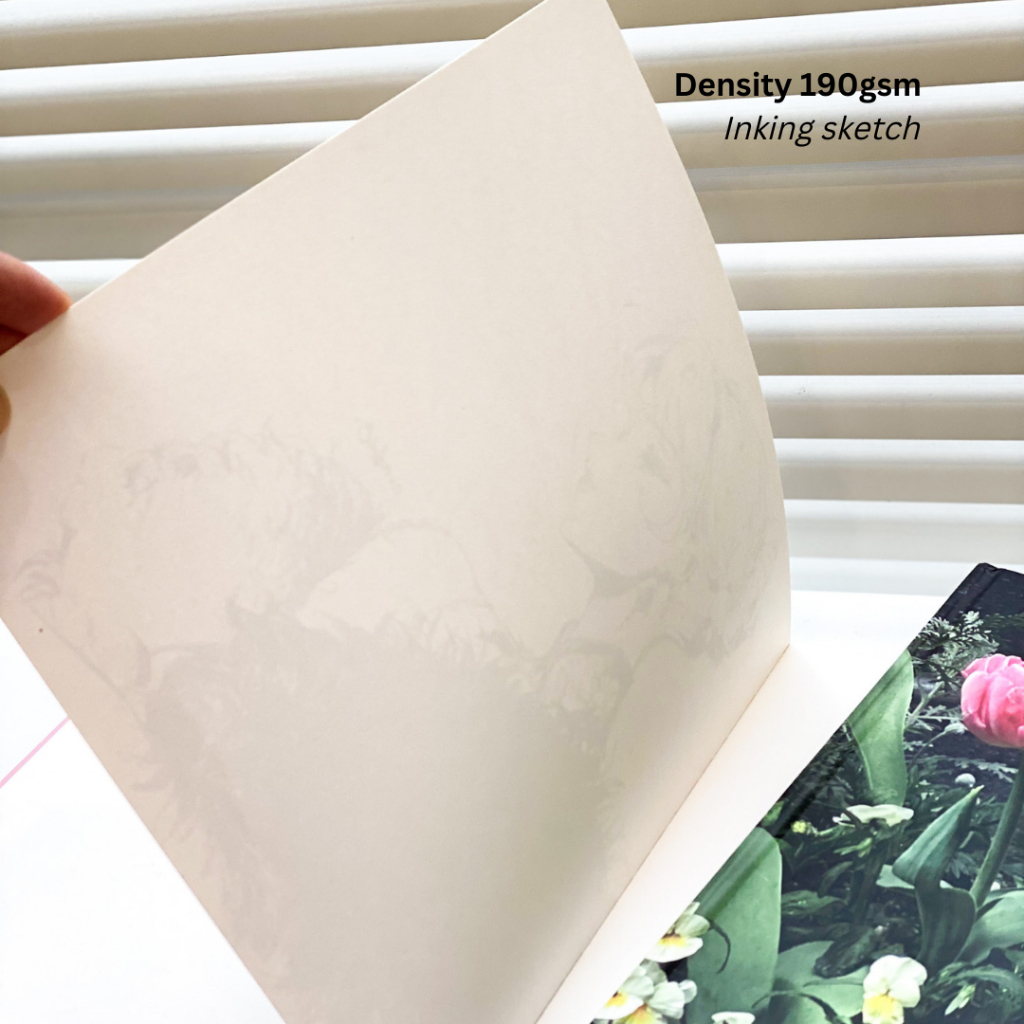 Sổ vẽ Sketchbook 190gsm sổ vẽ phác thảo khổ vuông chuyên vẽ inking doodle Crabit