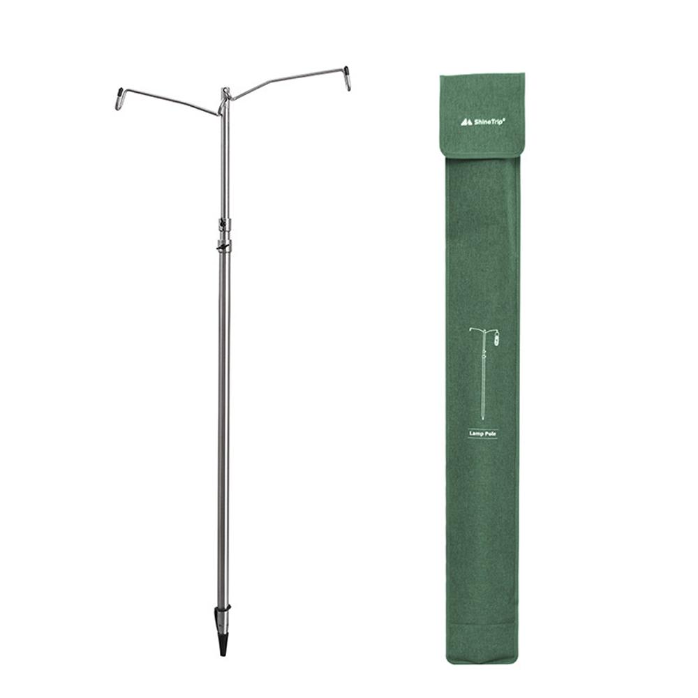 Giá treo đèn cắm trại có thể mở rộng, đi kèm với túi đựng, không tốn diện tích và dễ dàng mang theo