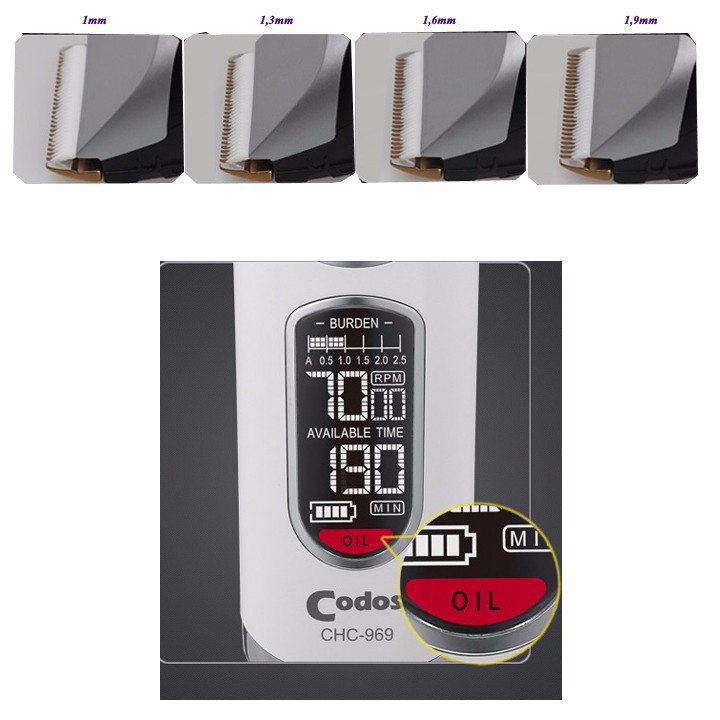 Tông đơ cắt tóc Codos CHC 969 chính hãng