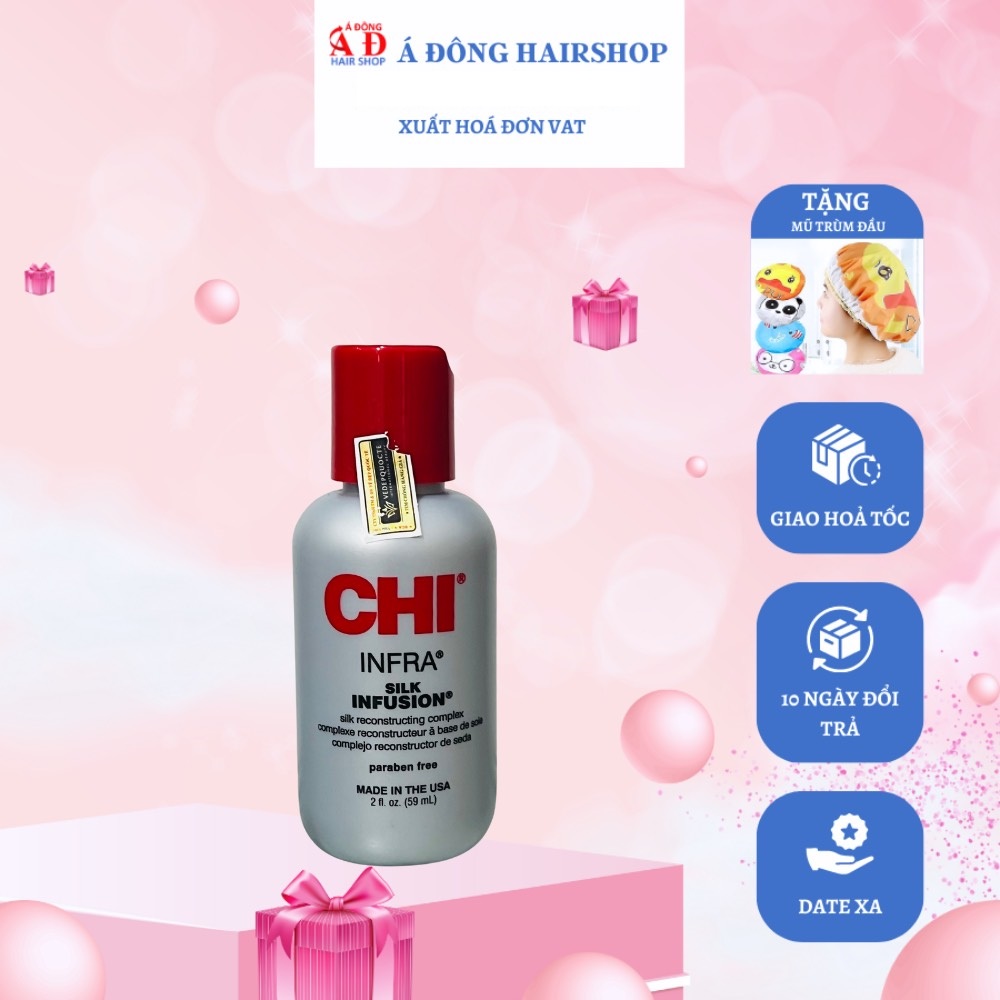 CHI Silk Infusion Silk Rescontructing Complex - Tinh dầu dưỡng bóng tóc Mỹ 59ml