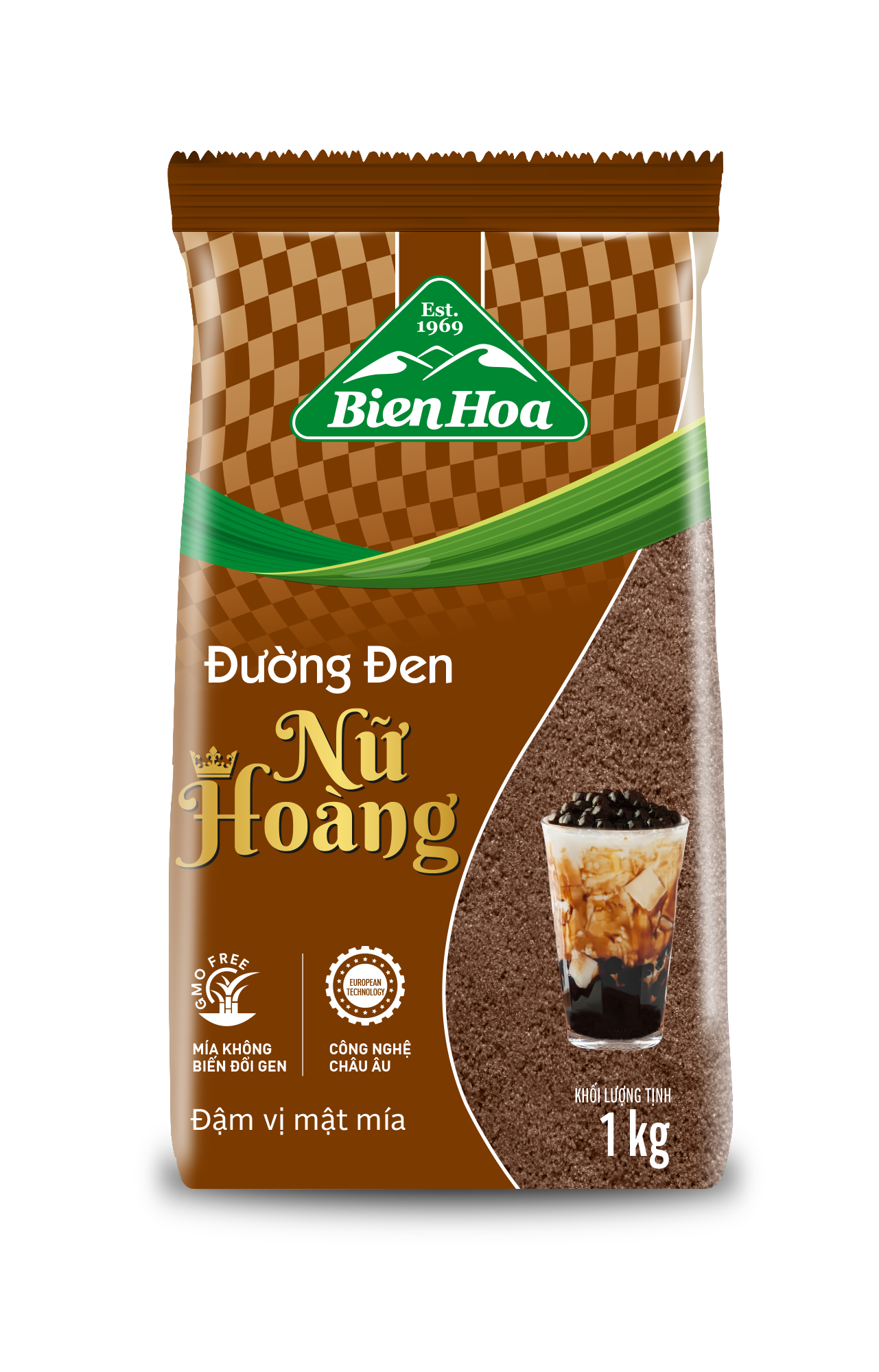 Đường đen nữ hoàng Biên Hòa 1kg/túi