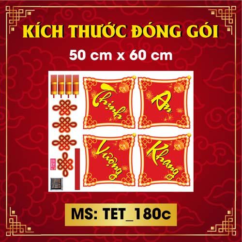 DECAL TRANG TRÍ TẾT 2023 COMBO SỐ 6