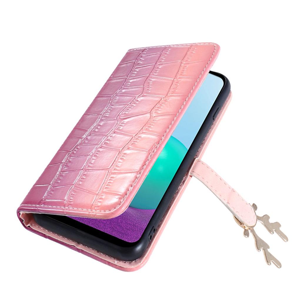 Bao da ví đựng thẻ màu gradient cho Samsung Galaxy S9 Plus S9+ S10 Plus S10+ S10e Note10+ Note 10 Pro Note20 Ultra 5G