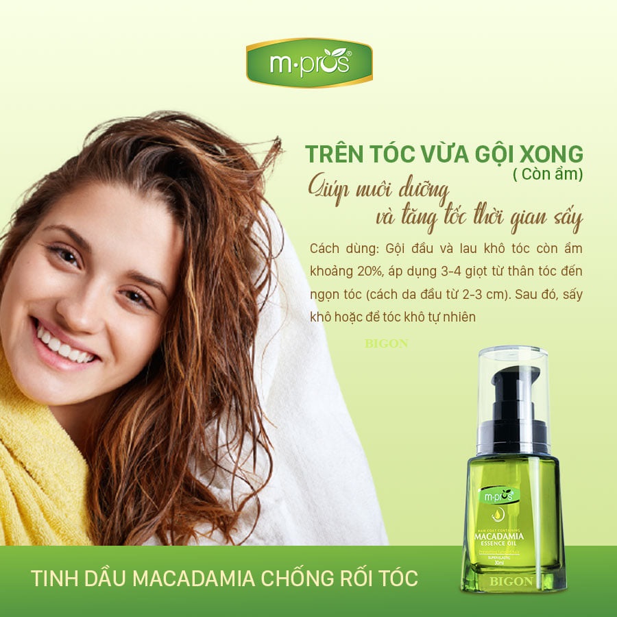 Tinh Dầu Dưỡng Tóc - Chống Rối Tóc Macadamia M.PROS 30ml