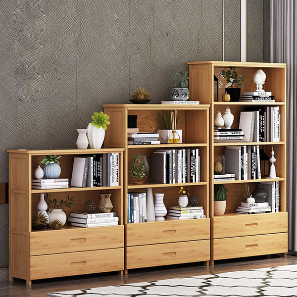 Kệ sách bằng gỗ sồi tự nhiên chất lượng cao