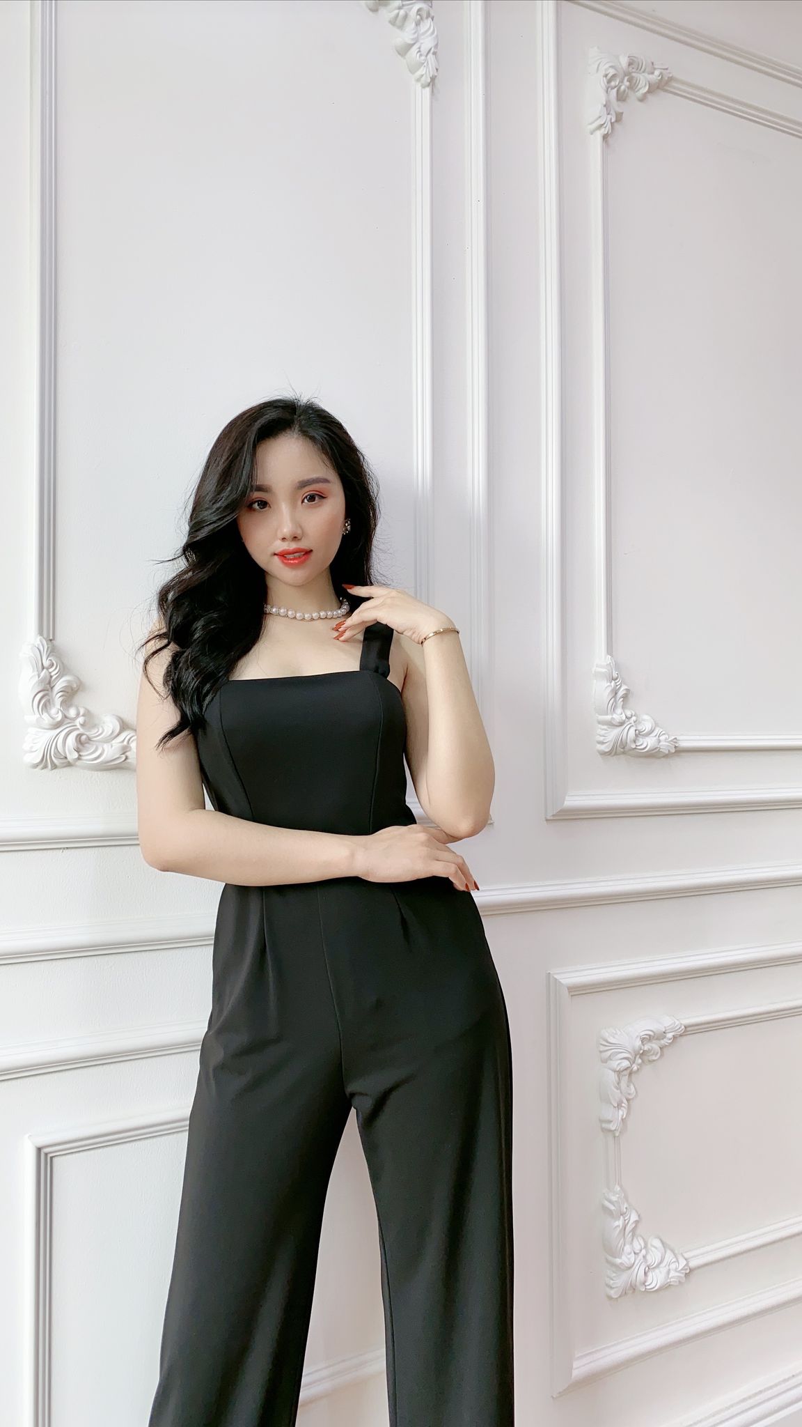 JUMPSUIT 2 DÂY CÚP NGỰC CÓ ĐỆM