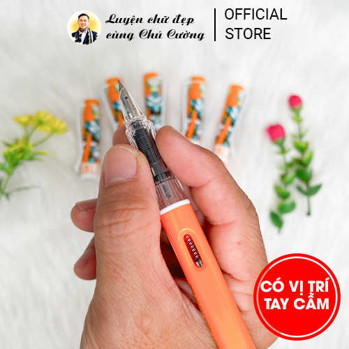 Bút Mực Xoá Được | Bút Mực chuyên dùng ống Mực Xoá | Bút Việt C11 mẫu Siêu Nhân Cam