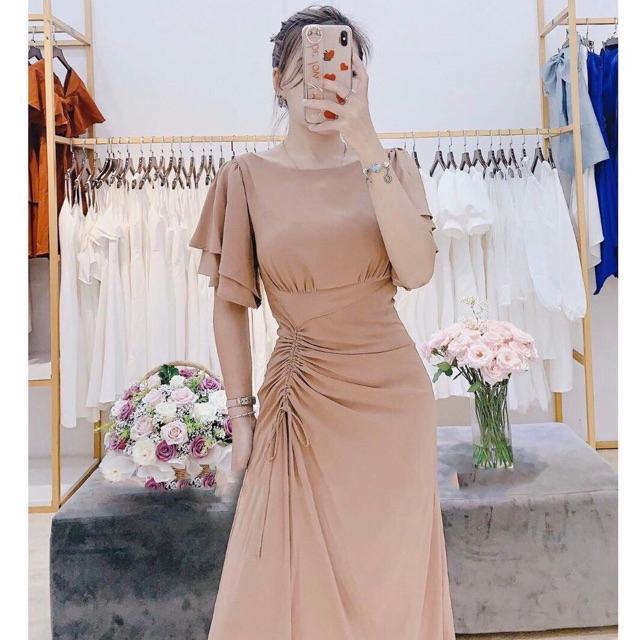 Đầm nữ dự tiệc dáng xoè , Váy trắng dáng dài công chúa kỷ yếu du lịch biển Đầm váy maxi rút dây 3 màu (kèm hình thật)