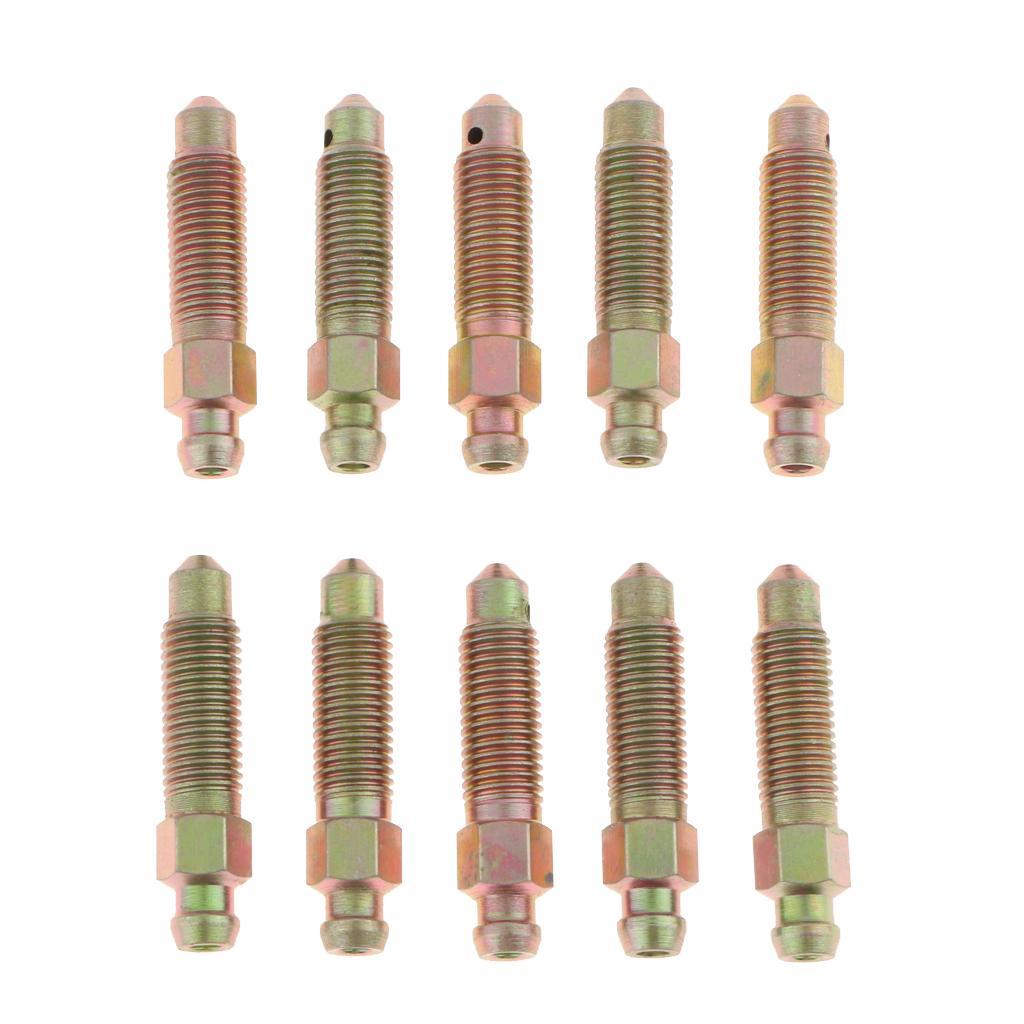 3x10 Pieces Car Front and Rear 38mm Brake Bleeder Screws M8*1mm