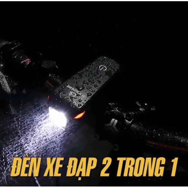 Đèn xe đạp siêu sáng tích hợp 4 CHẾ ĐỘ