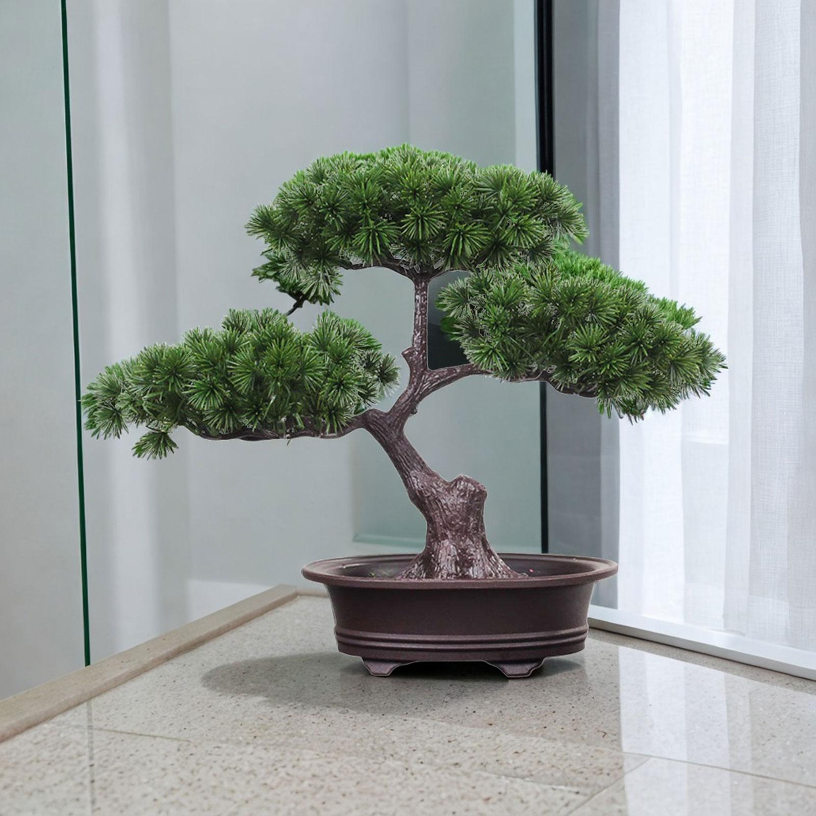 Artificial Welcoming Tree Pot Plant Bonsai Versatile for Hall Vestibule