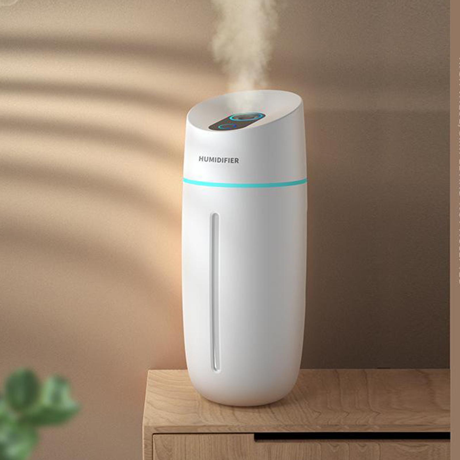 260ML Portable Mini Humidifier Oil Diffuser Mist Purifier for Car Home White