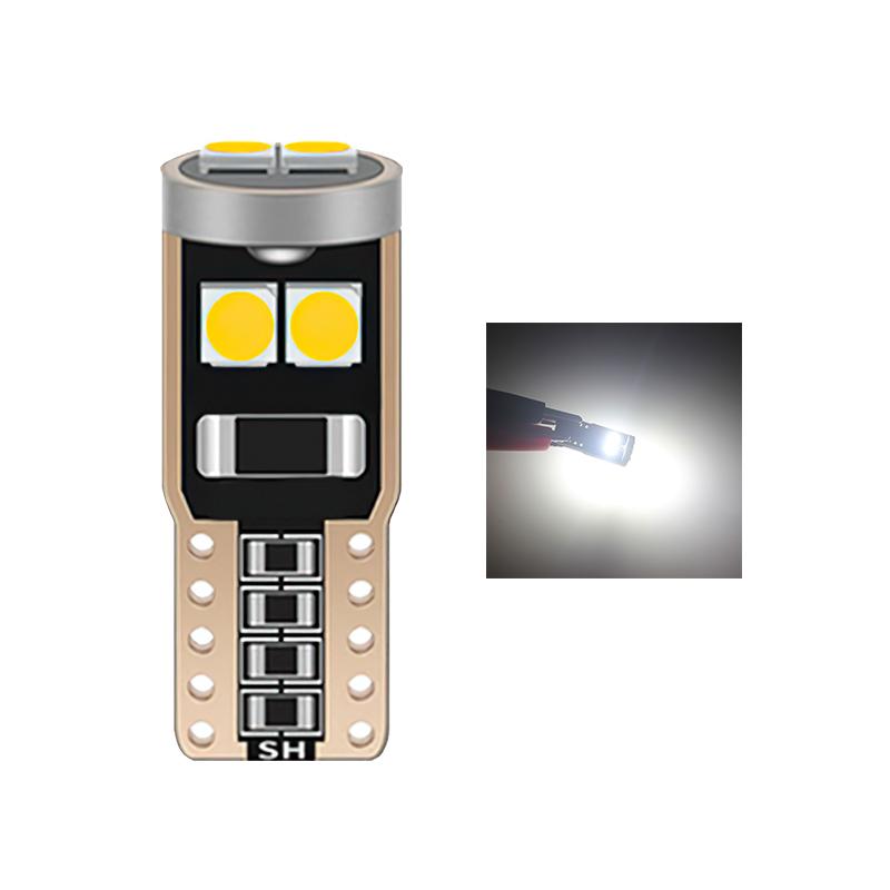 Đèn LED T10 W5W 6SMD 3030 chuyên dụng cho ô tô Đèn xe ô tô T10 LED hiển thị ánh sáng rộng