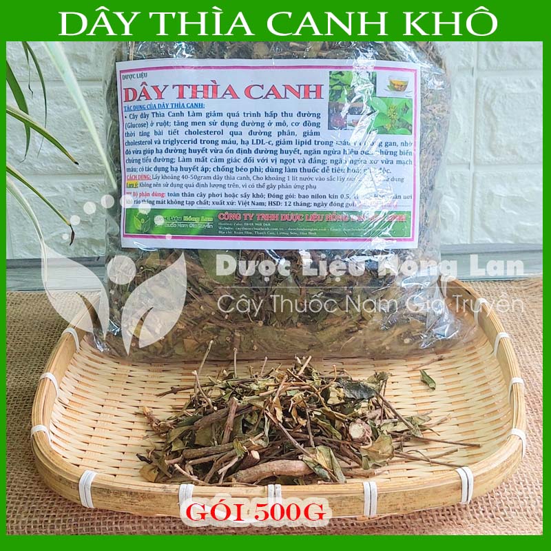 Dây Thìa Canh khô sạch đóng gói 500gram