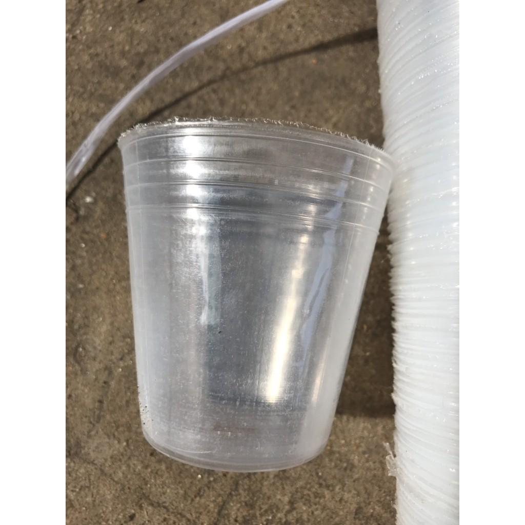 100 chậu nhựa dẻo trồng hoa lan đường kính 7.5 cm