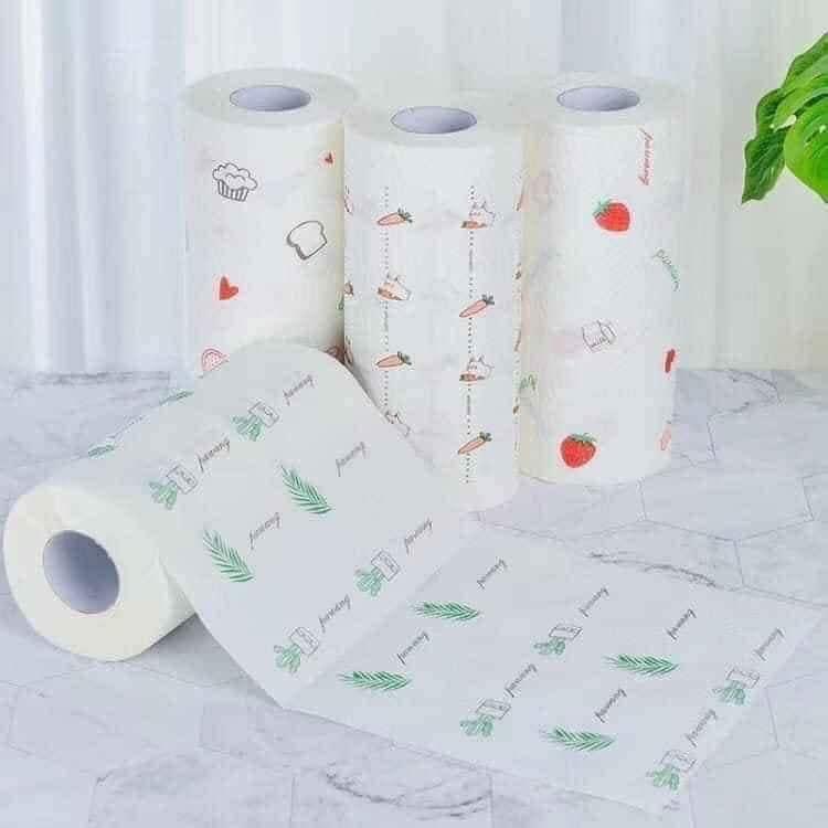 GIẤY LAU ĐA NĂNG IN HỌA TIẾT.2V