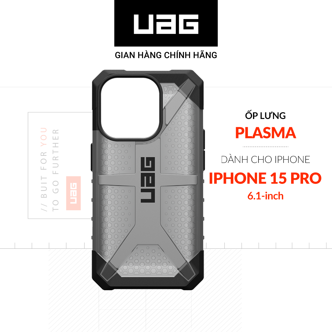 Ốp Lưng Chống Sốc UAG Plasma Cho iPhone 15 Pro  Hàng chính hãng