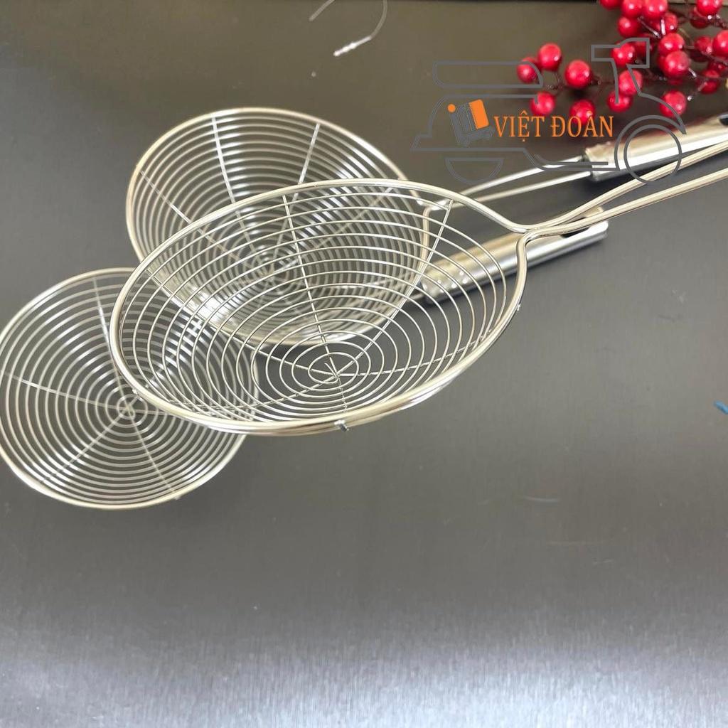 VỢT VỚT XƯƠNG, VỚT TRÂN CHÂU, VỢT CHIÊN THỰC PHẨM - inox chắc chắn.. Nhiều size. Dụng cụ làm bánh, nấu ăn