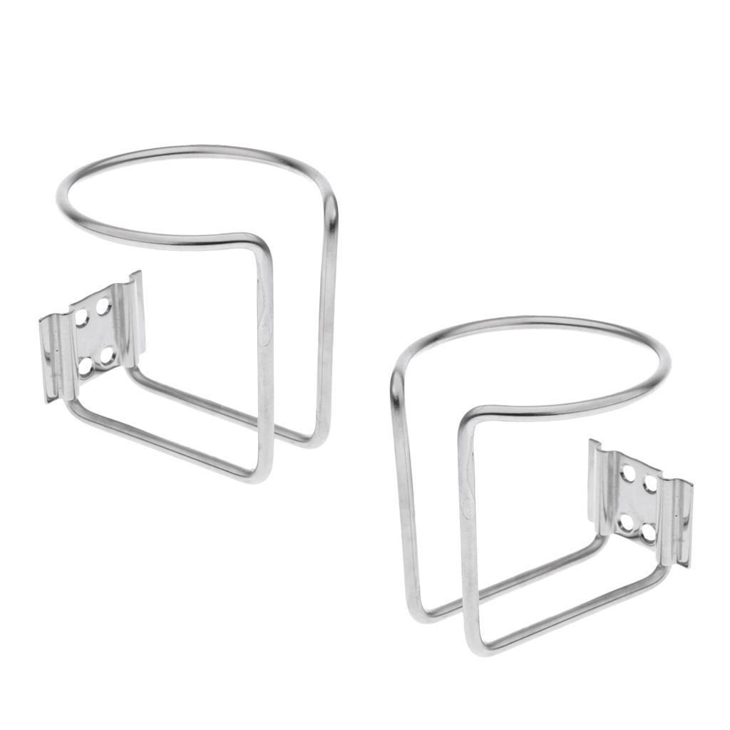 2 Stainless Steel Boat Marine Yacht Truck Car Ringlike Cup Drink Holder