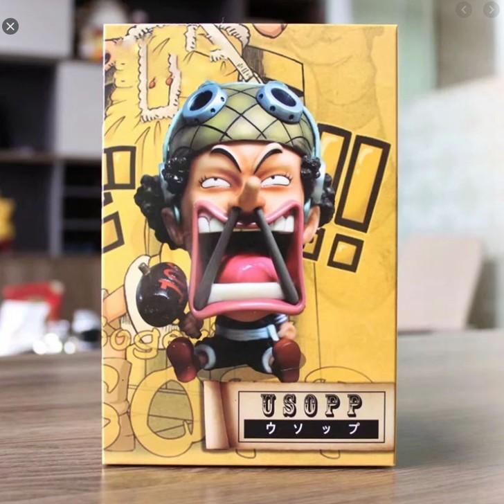 Mô hình Usopp chibi xạ thủ màu đậm tươi nét loại 1