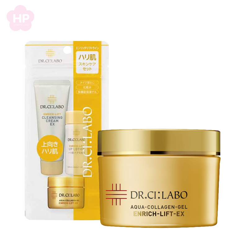 Bộ Sản Phẩm Dưỡng Da Cơ Bản Dr.Ci:Labo Enrich-Lift Skin Care Set Giúp Nâng Cơ Và Trẻ Hóa Da