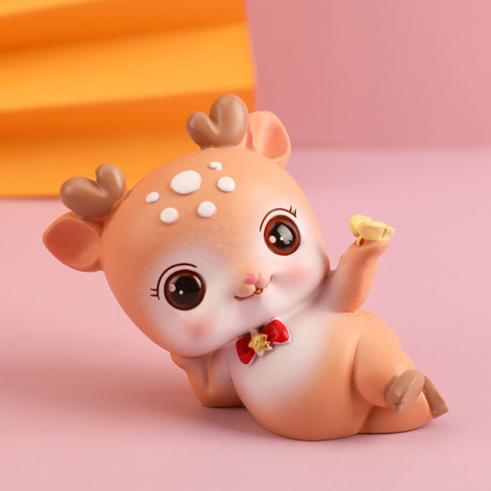 Bộ 04 chú Hươu con màu nâu đáng yêu
