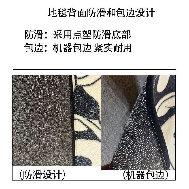 Thảm Trải Sàn Phòng Khách Hình Vuông / Dài In Hình Mickey Minnie Giặt Máy Được Tiện Dụng