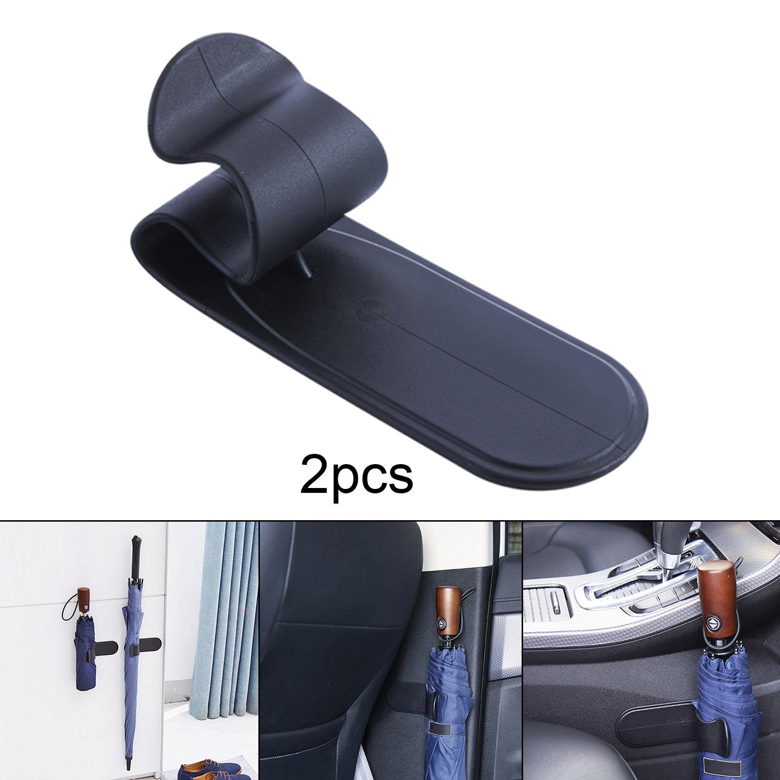 Umbrella Hook Clip Hanger Umbrella Holder Storage Bag Holder for Car 2Pcs Multifunction Hook Car Car Purse Hook Fit for Private Car All Car