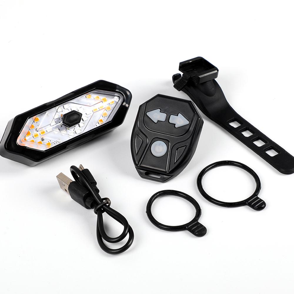 Đèn xi nhanh xe đạp phía sau USB điều khiển không dây, dễ vận hành