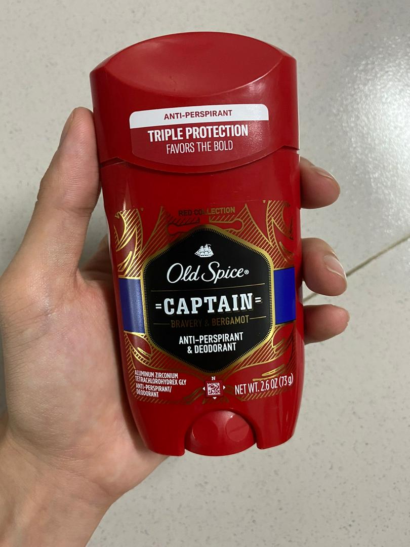 Lăn Khử Mùi Old Spice Red Collection Captain 73Gr (Sáp Trắng)( không tem phụ-không xuất hóa đơn đỏ )