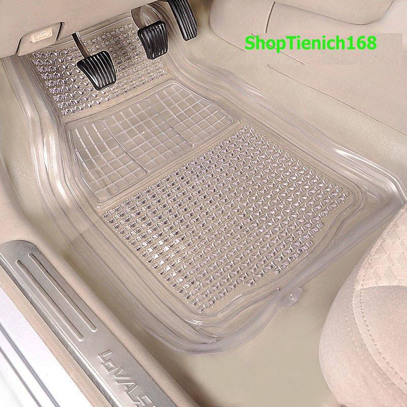 Bộ Thảm Lót Sàn Xe Hơi Bằng Nhựa Pvc Trong Suốt Cho xe 4-5 chỗ Tiện Dụng Thời trang