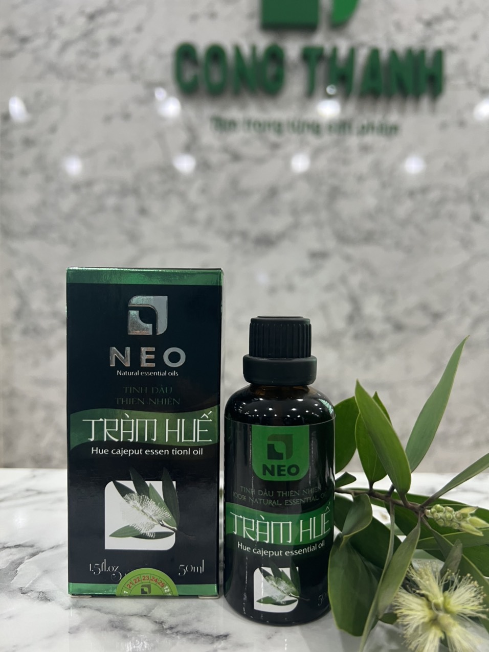 Tinh dầu Tràm Huế NEO - Nguyên chất 100%, Tràm VietGAP, giúp giữ ấm, kháng khuẩn và chăm sóc bé yêu hiệu quả 10ml