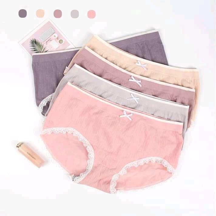 Hộp 5 Quần Lót Cotton Thiên Nga Dễ Thương Co Giãn 4 Chiều Cao Cấp.